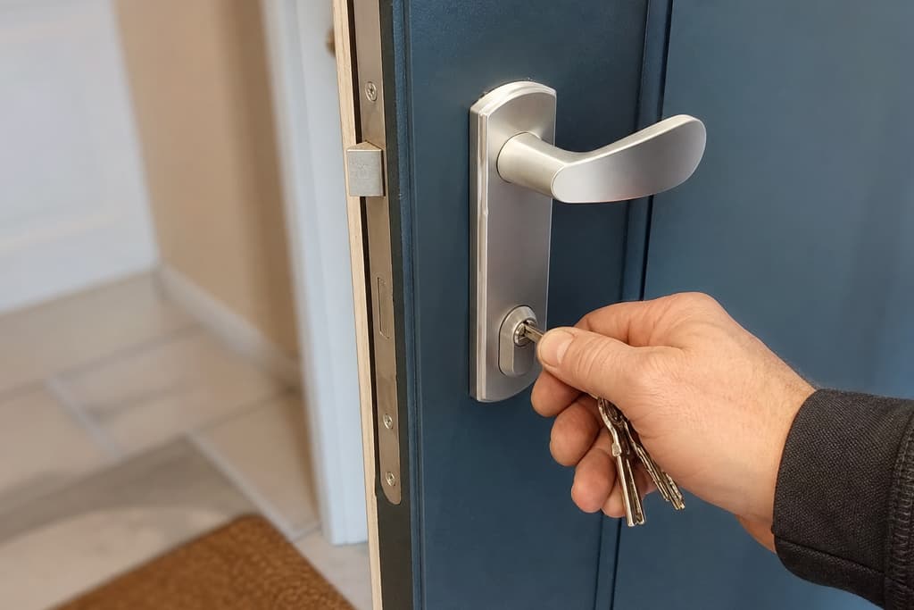 Serrure renforcée posée et testée après effraction